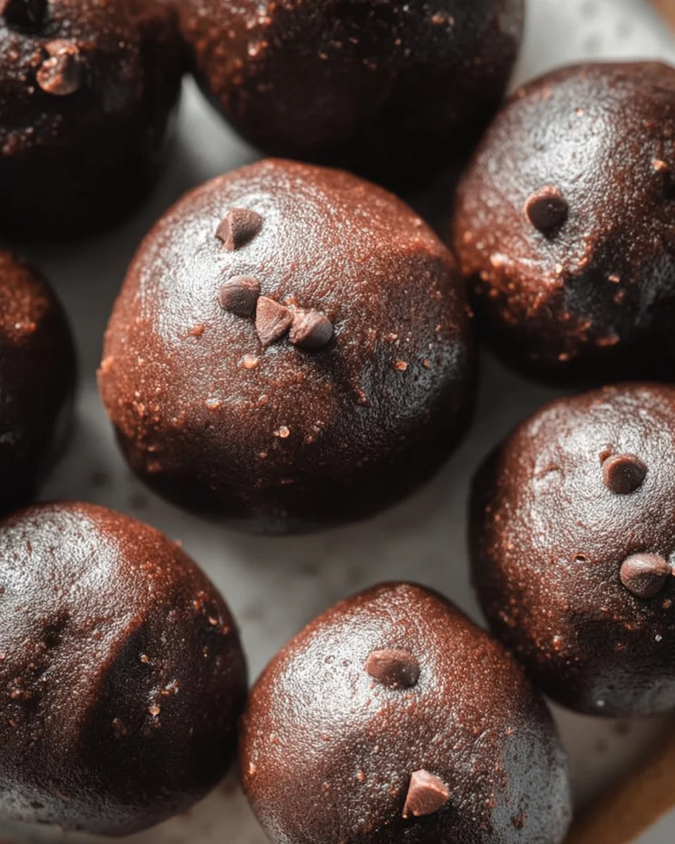 3-Ingredient No Bake Brownie Bites