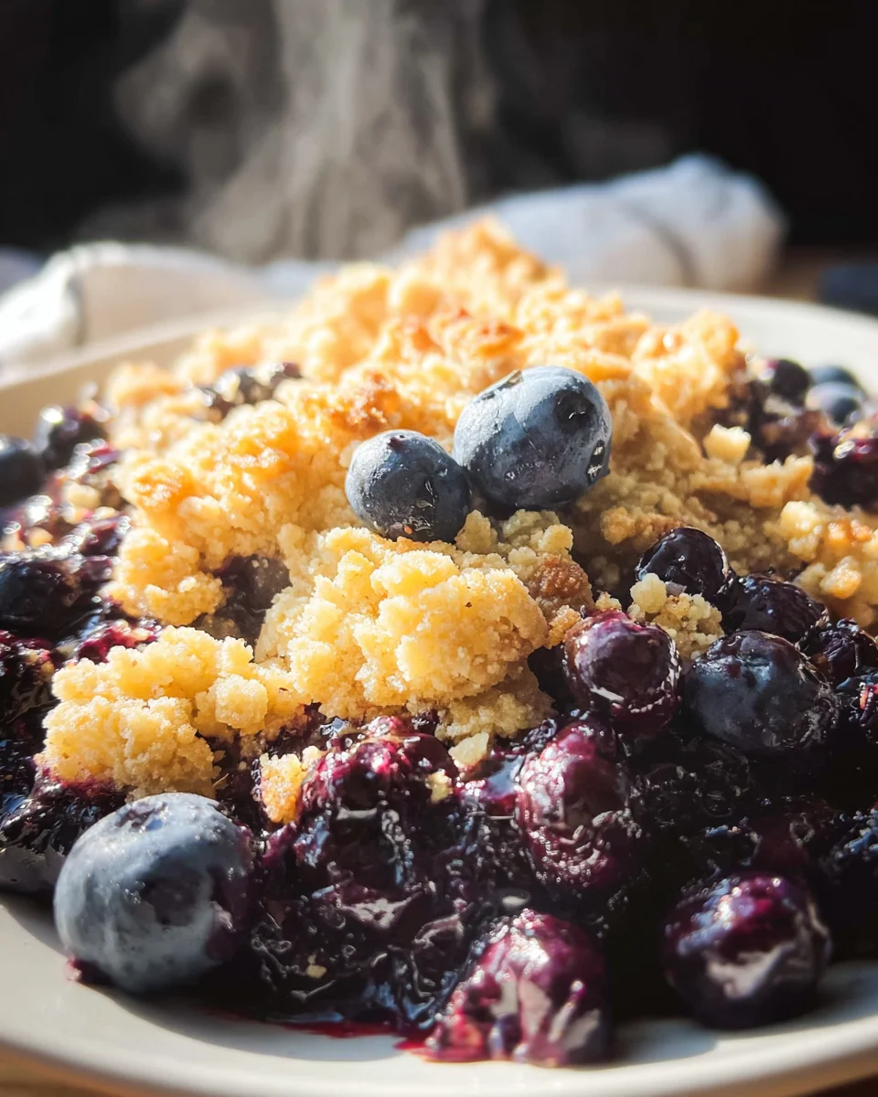 4 Ingredient Blueberry Cobbler 15 4