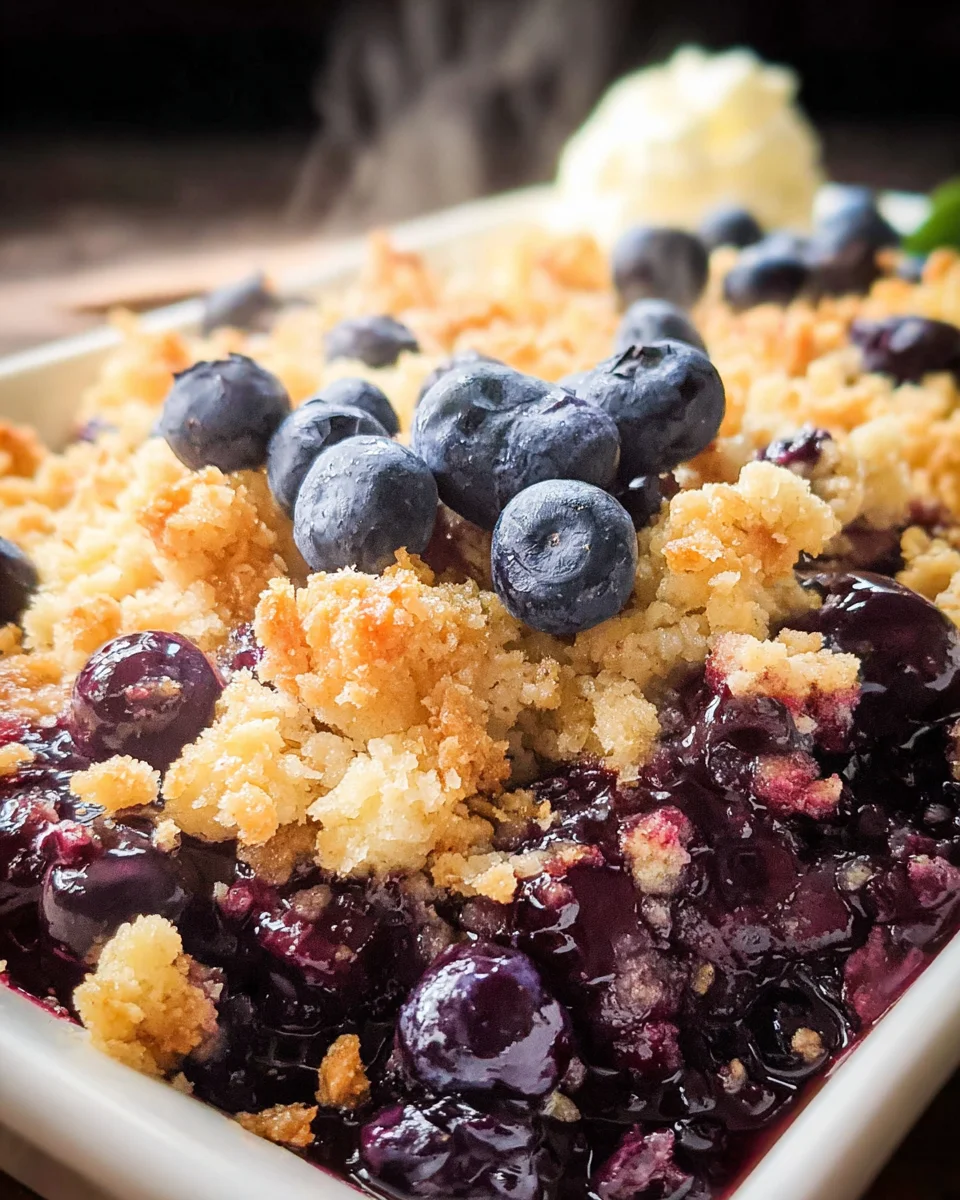 4 Ingredient Blueberry Cobbler 16 4