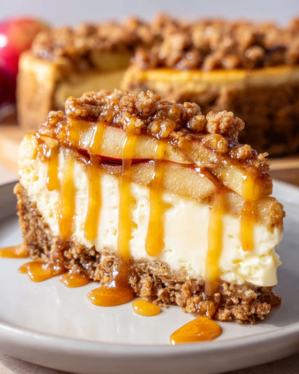 Apple Crisp Cheesecake
