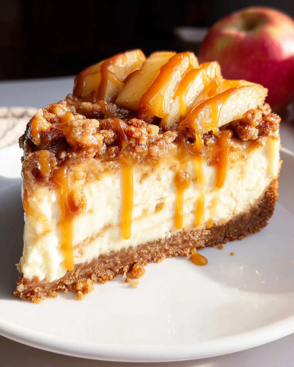 Apple Crisp Cheesecake 33 Apple