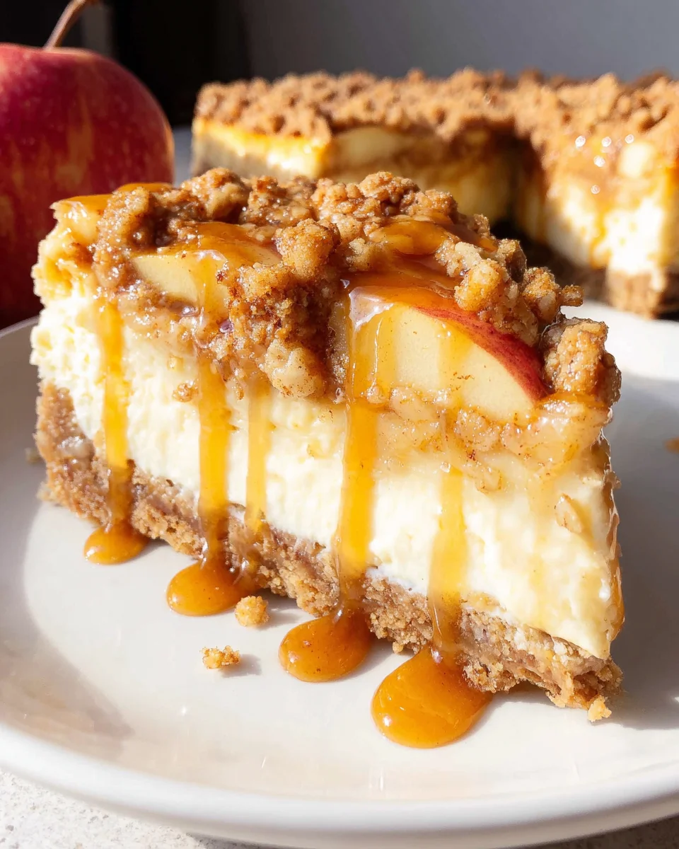 Apple Crisp Cheesecake 34 Apple