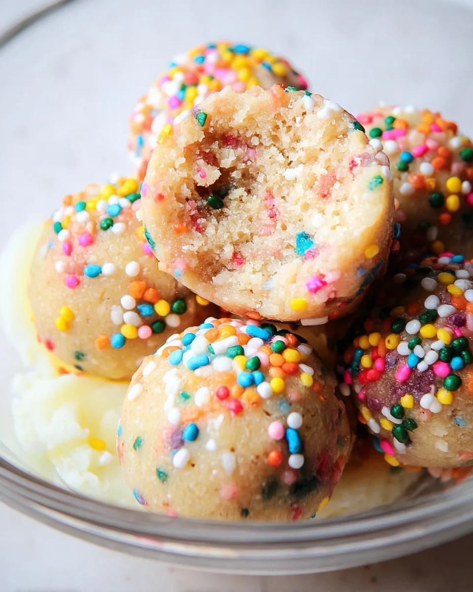 Applesauce Birthday Cake Protein Balls 16 Applesauce