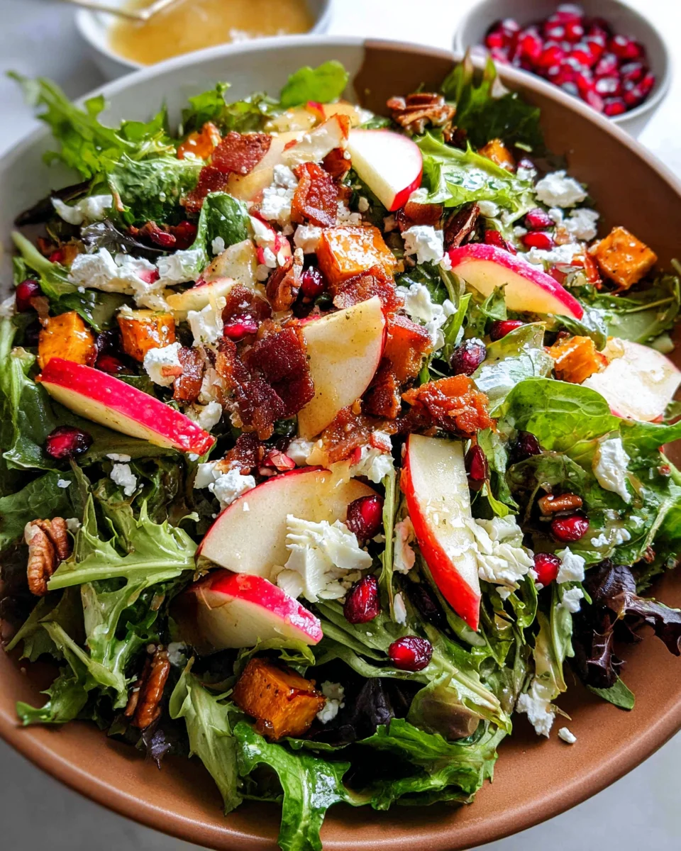 Autumn Salad with Apple Cider Vinaigrette