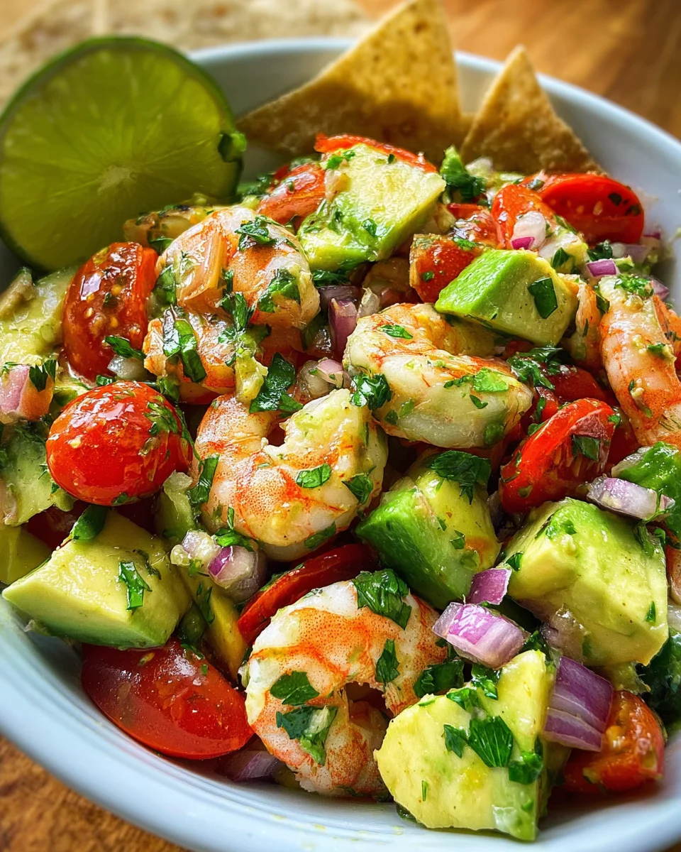 Avocado Salsa Shrimp Salad