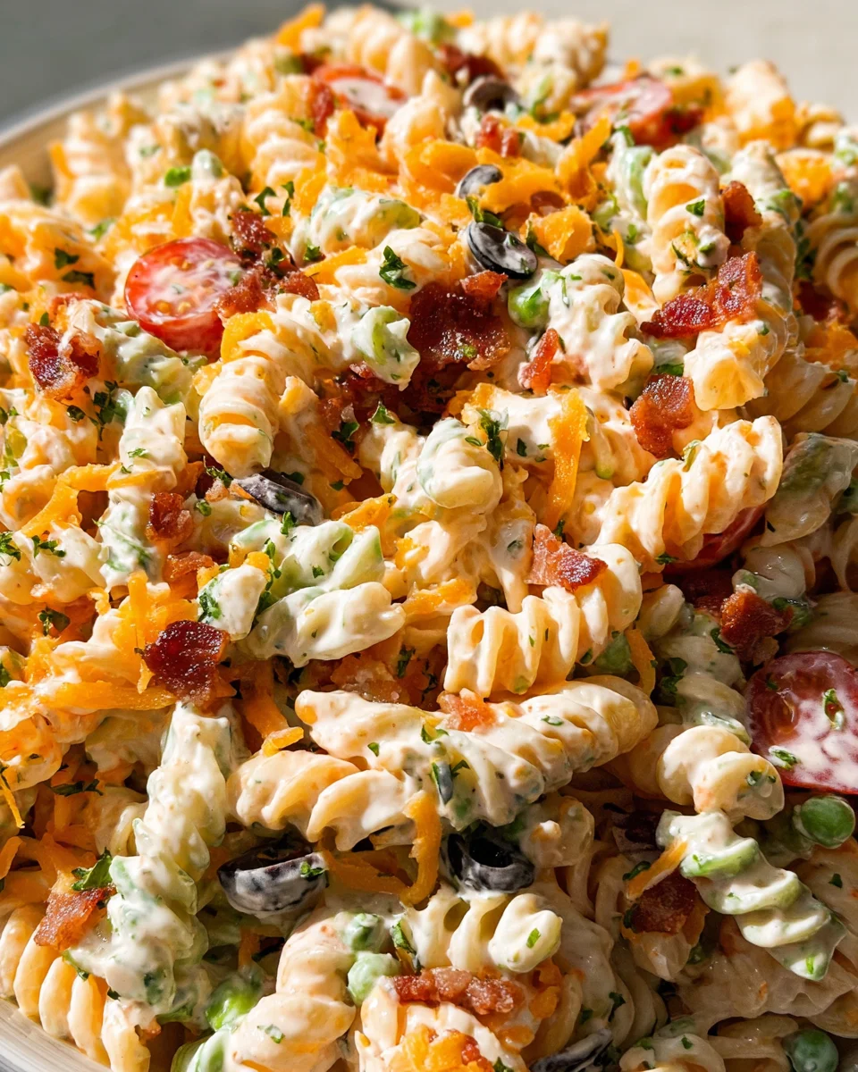Bacon Ranch Pasta Salad 20 Bacon