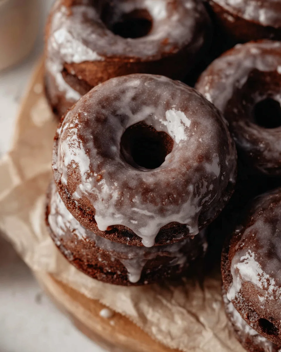 Baked Chocolate Cake Doughnuts