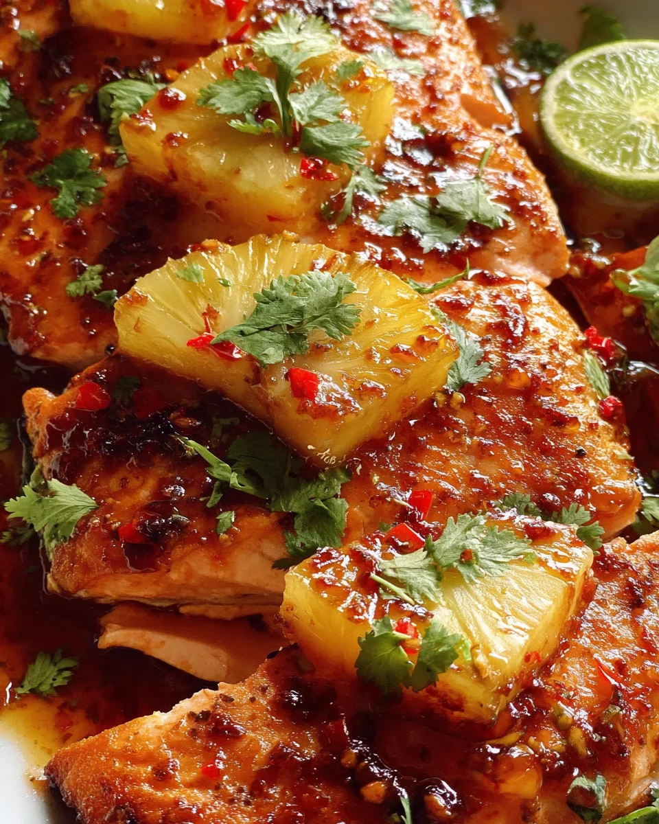 Baked Pineapple Salmon 22 Baked