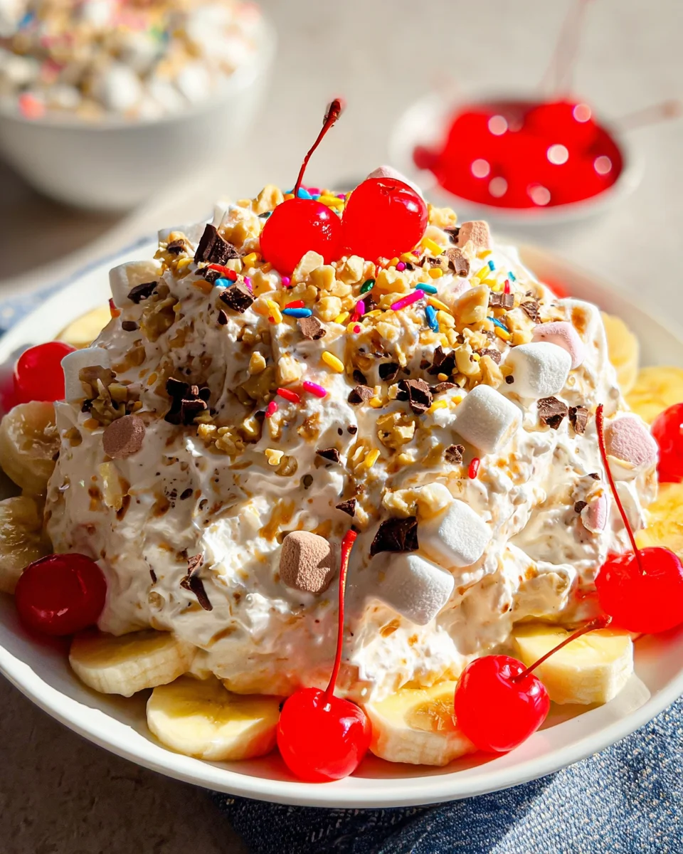 Banana Split Fluff Salad 18 Banana