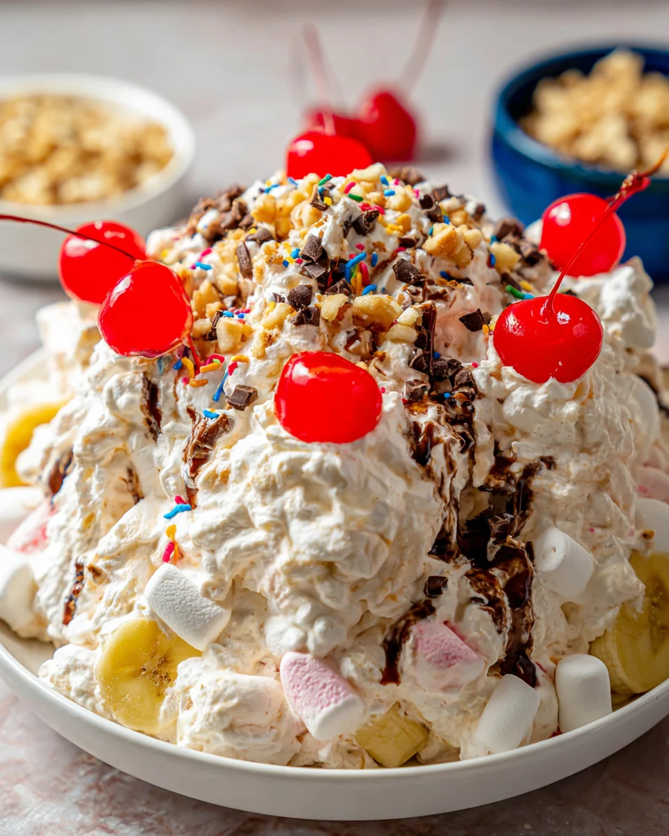Banana Split Fluff Salad 19 Banana
