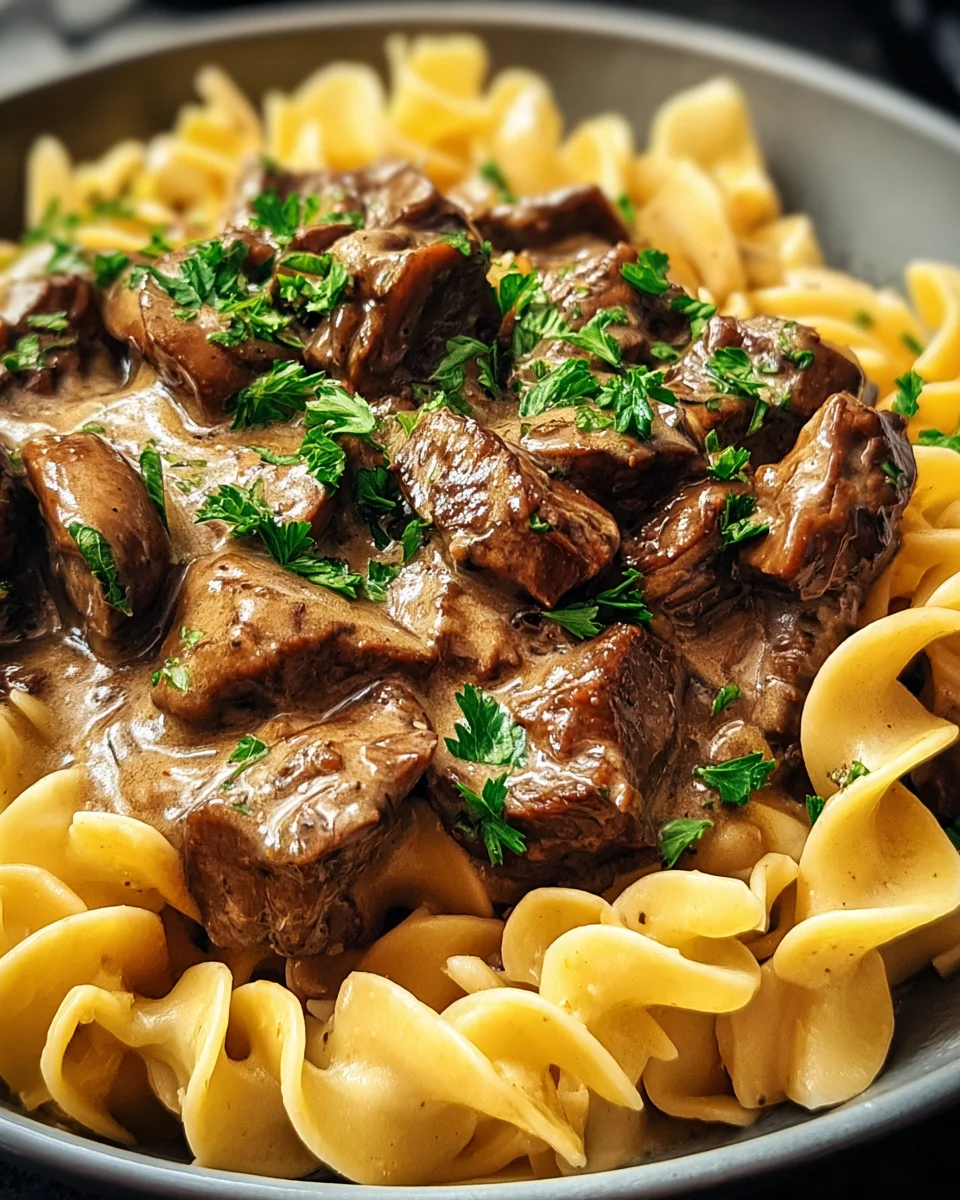 Beef Stroganoff with Egg Noodles 22 Beef