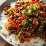 Beef and Pepper Rice Bowl