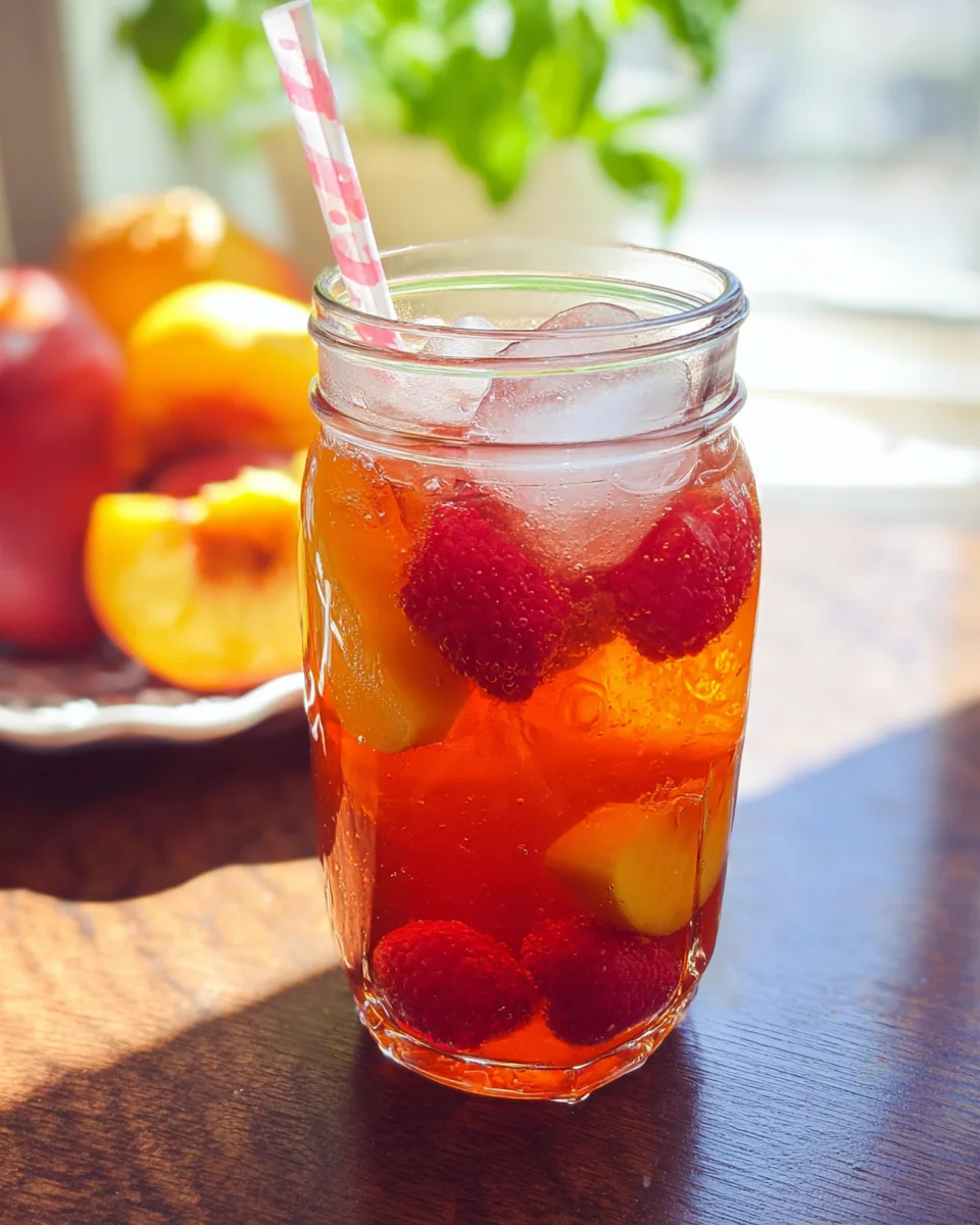Bellini Peach Raspberry Iced Tea 14 Bellini