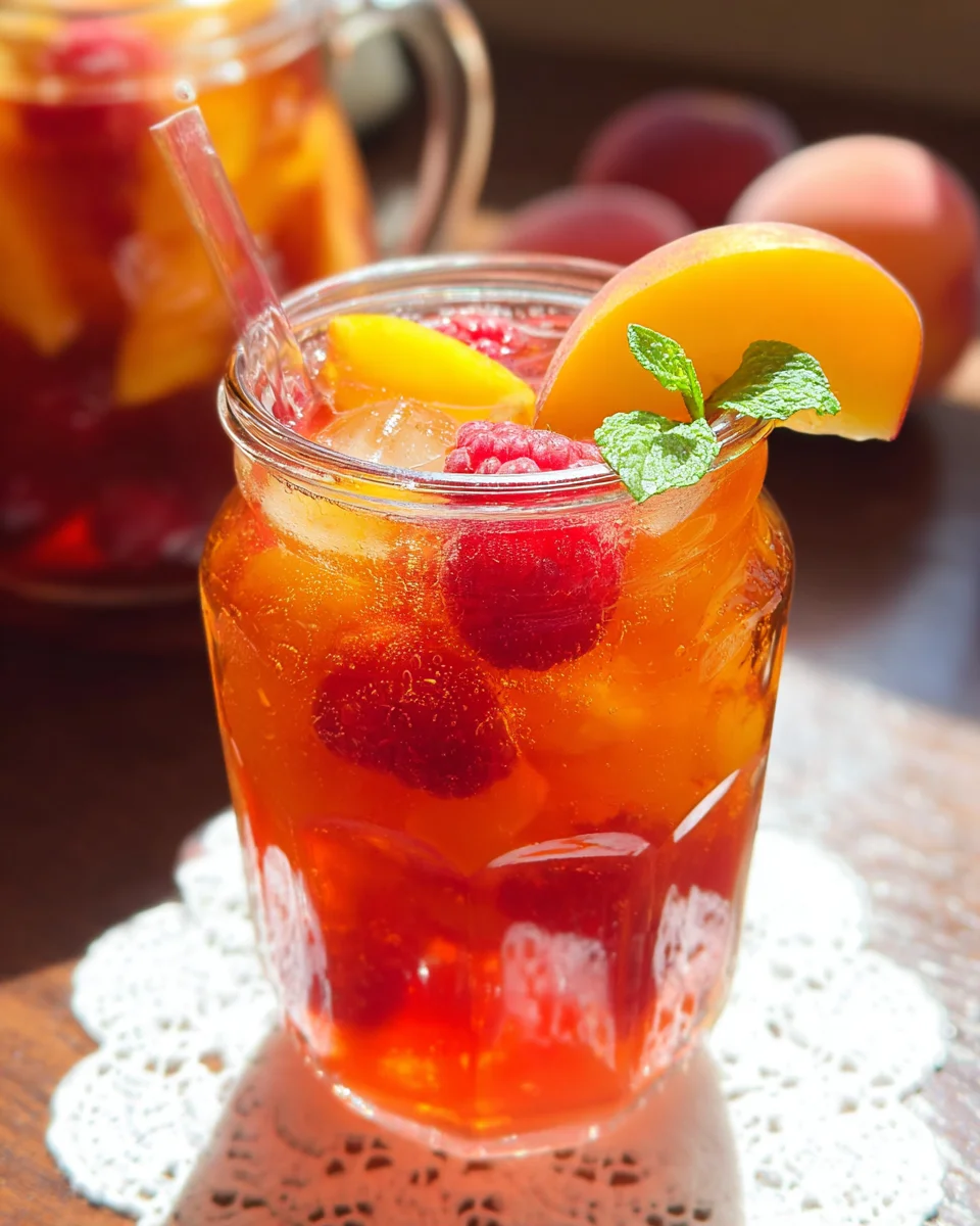 Bellini Peach Raspberry Iced Tea 15 Bellini