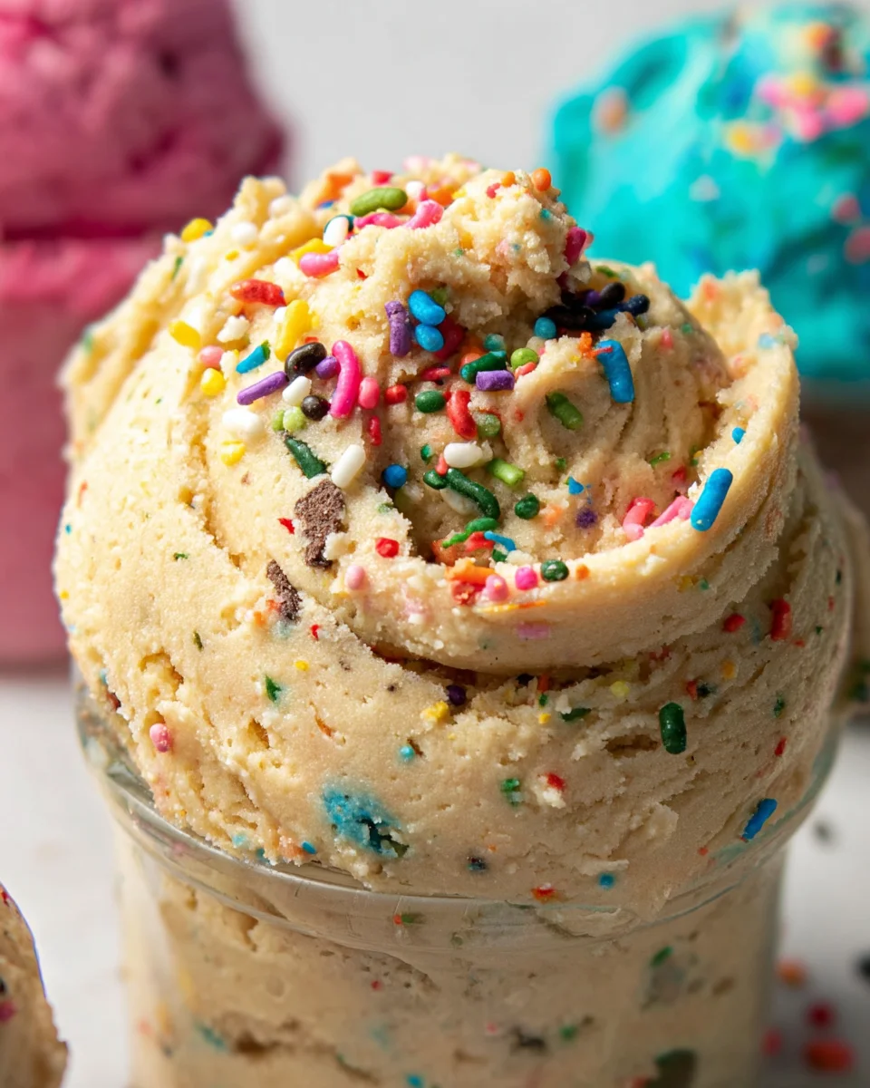 Birthday Cake Protein Cookie Dough