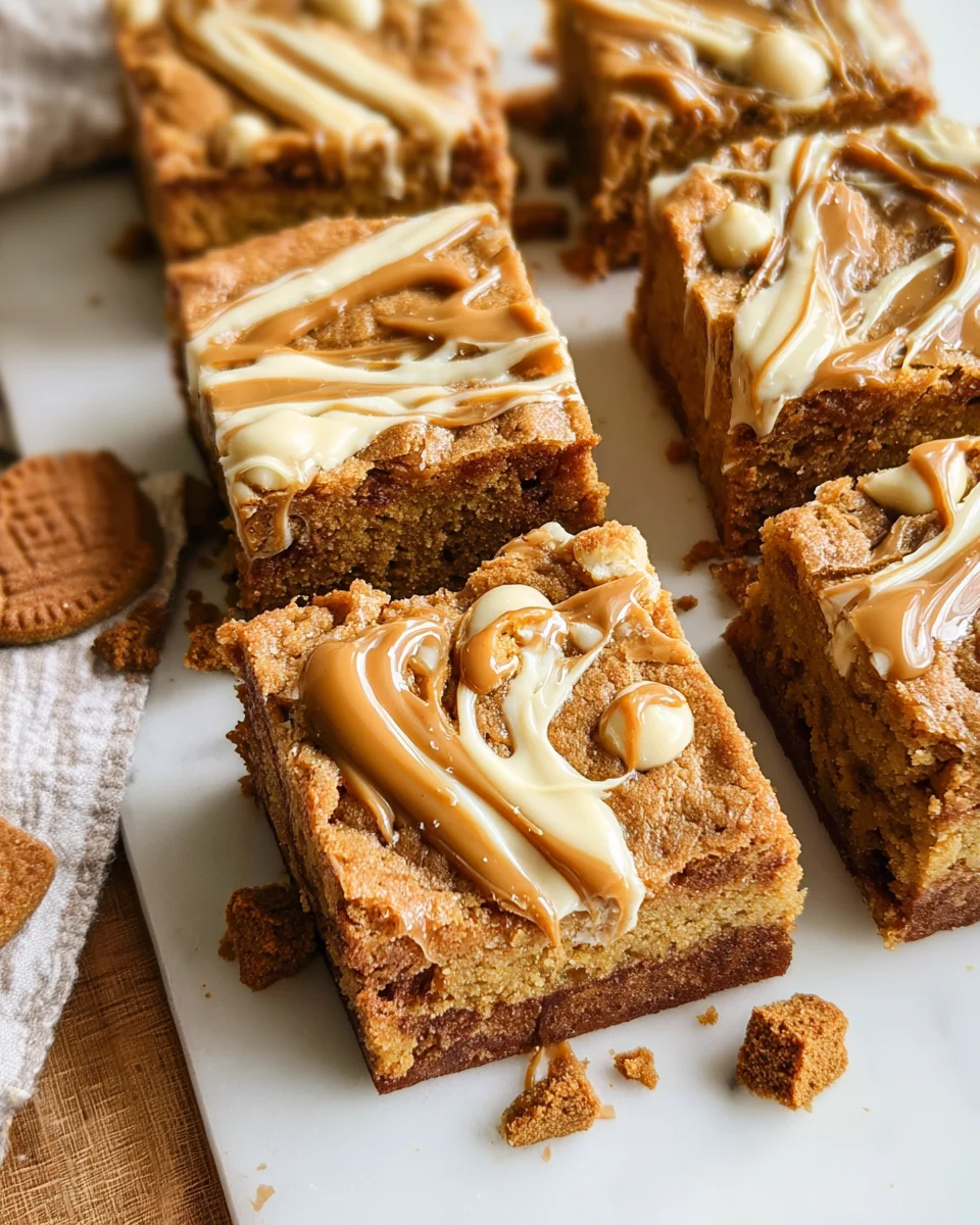 Biscoff Blondies