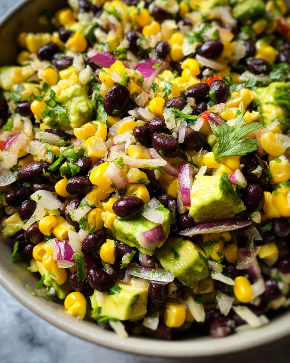 Black Bean Corn Avocado Salad