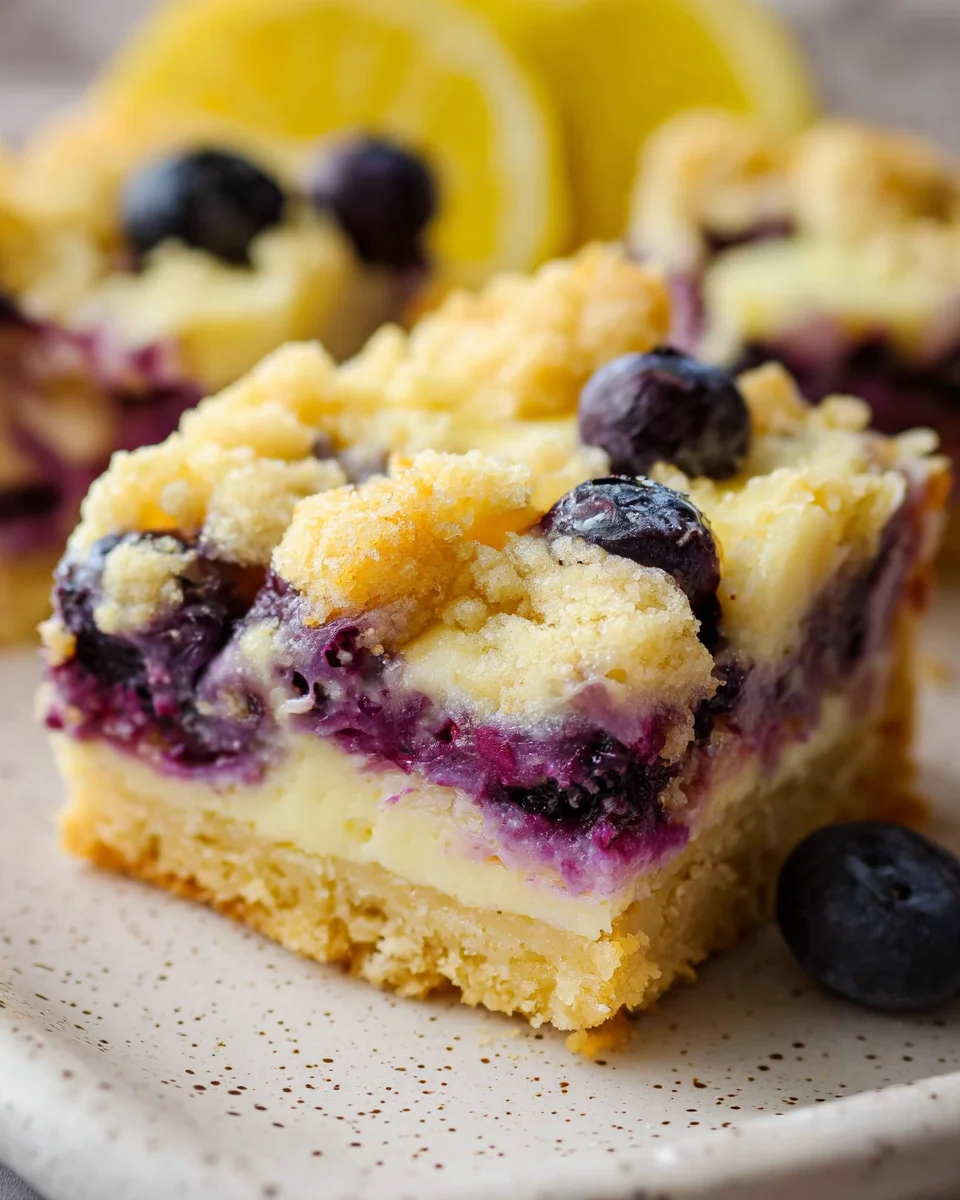 Blueberry Lemon Pie Bars