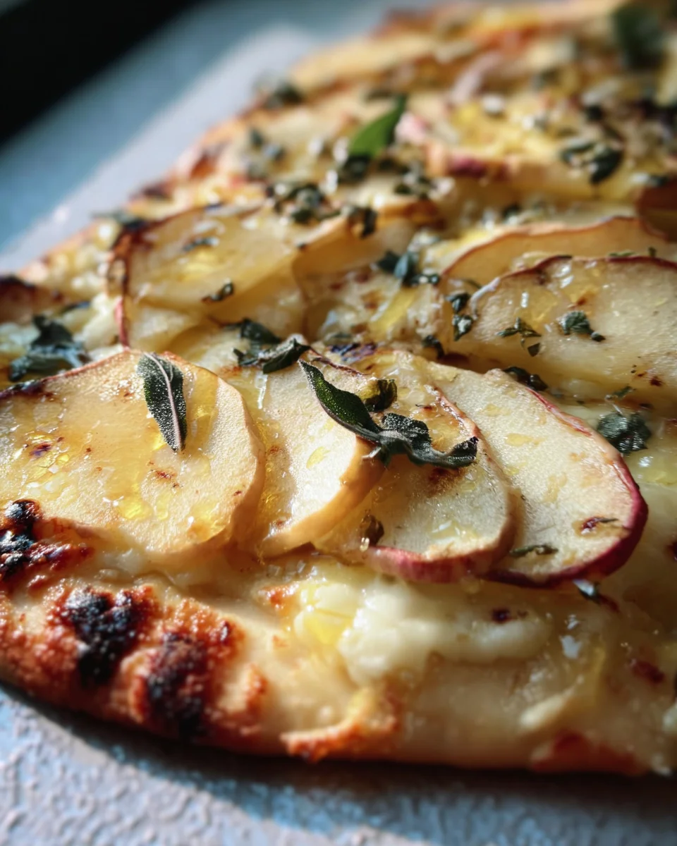 Brie and Apple Flatbread