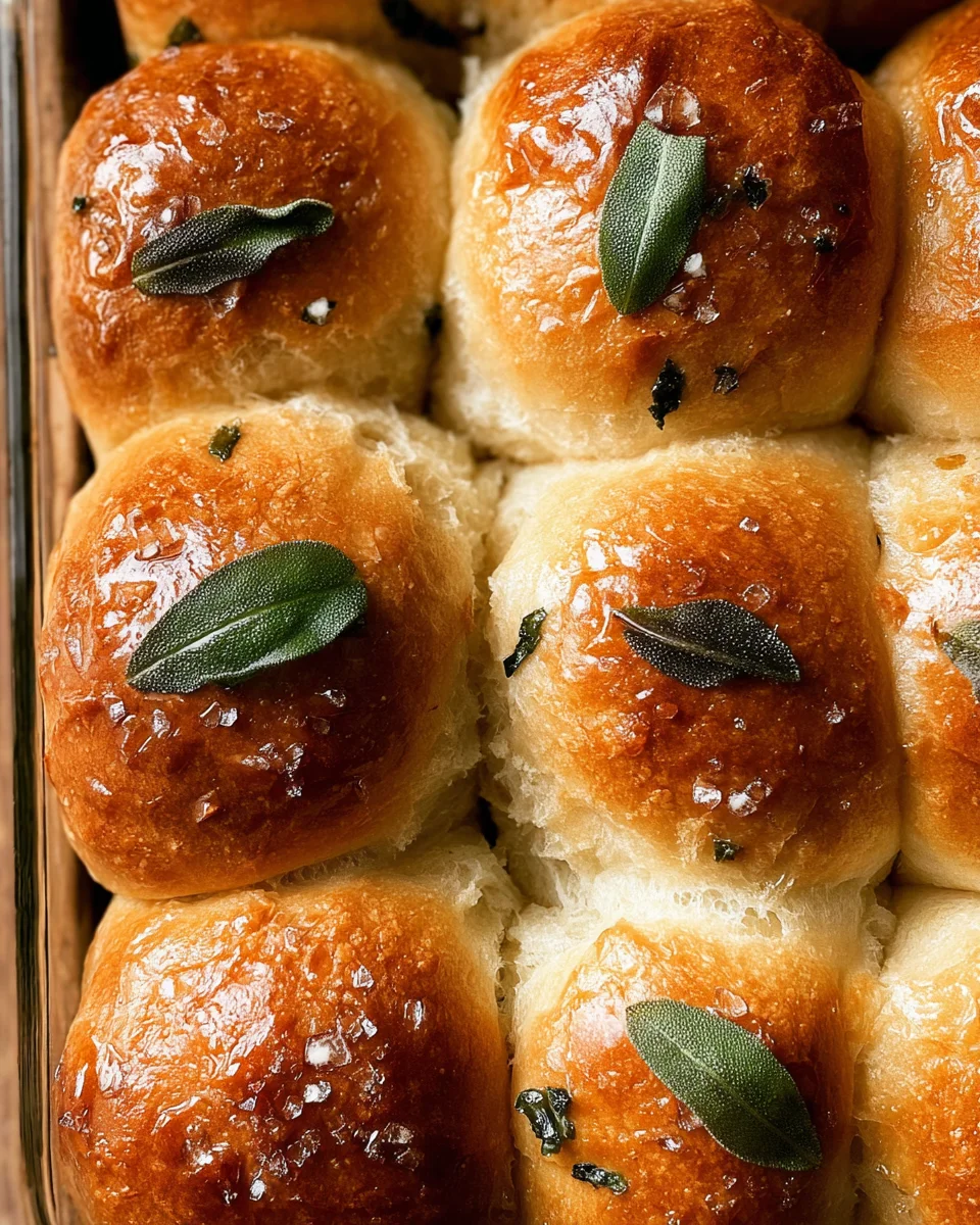Brown Butter Sage Dinner Rolls