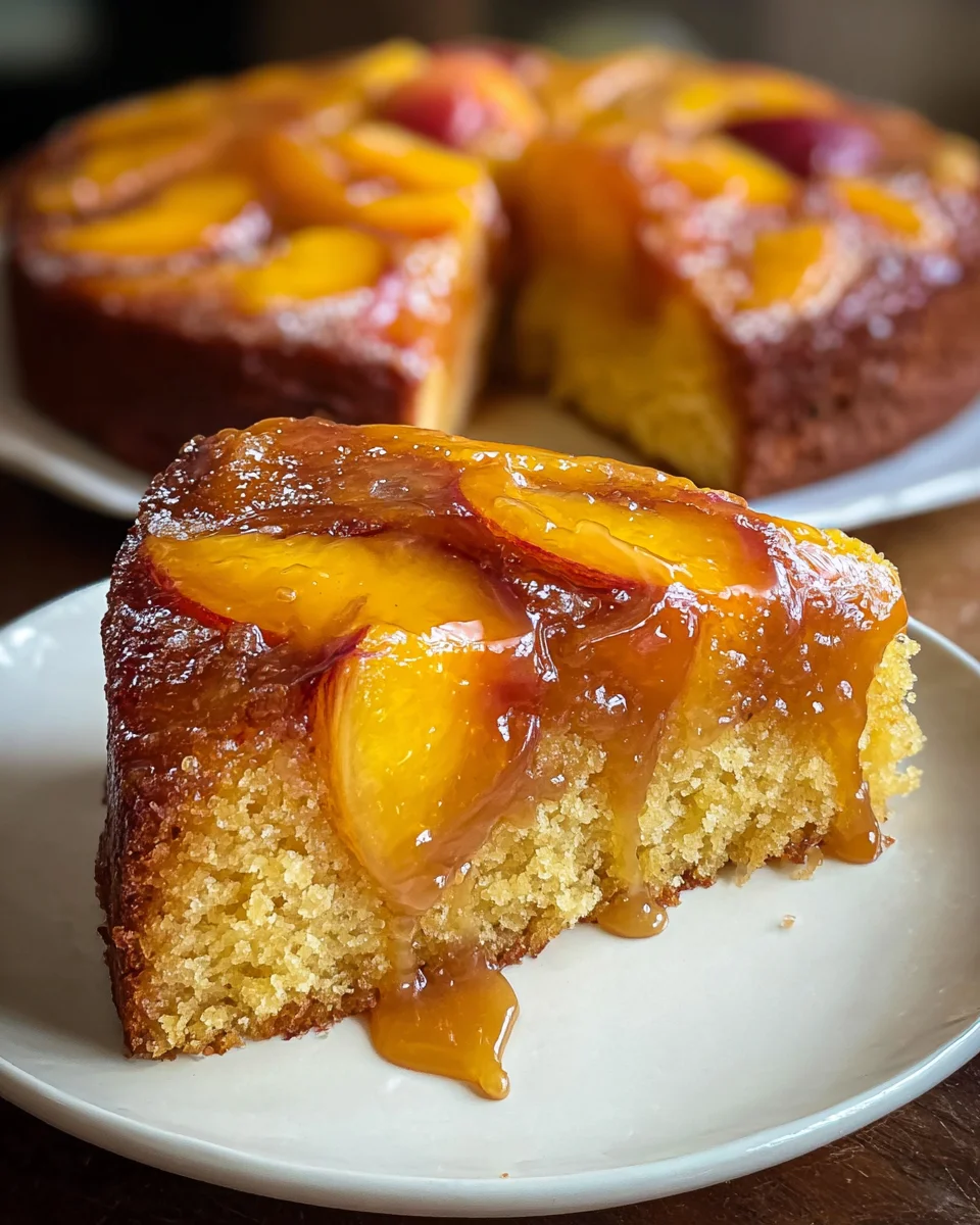 Brown Sugar Peach Cake