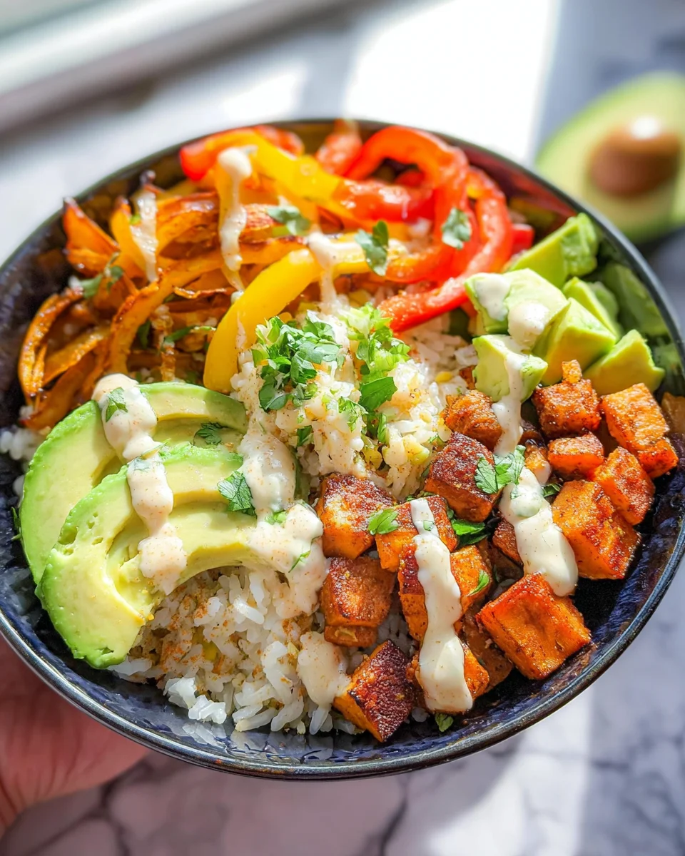 Cajun Sweet Potato Rice Bowl