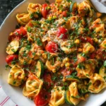 Cheese Tortellini with Summer Veggies