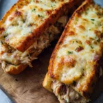 Cheesy Chicken Garlic Bread Sandwich 18 Cheesy Chicken Garlic Bread Sandwich