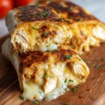 Cheesy Garlic Chicken Wraps