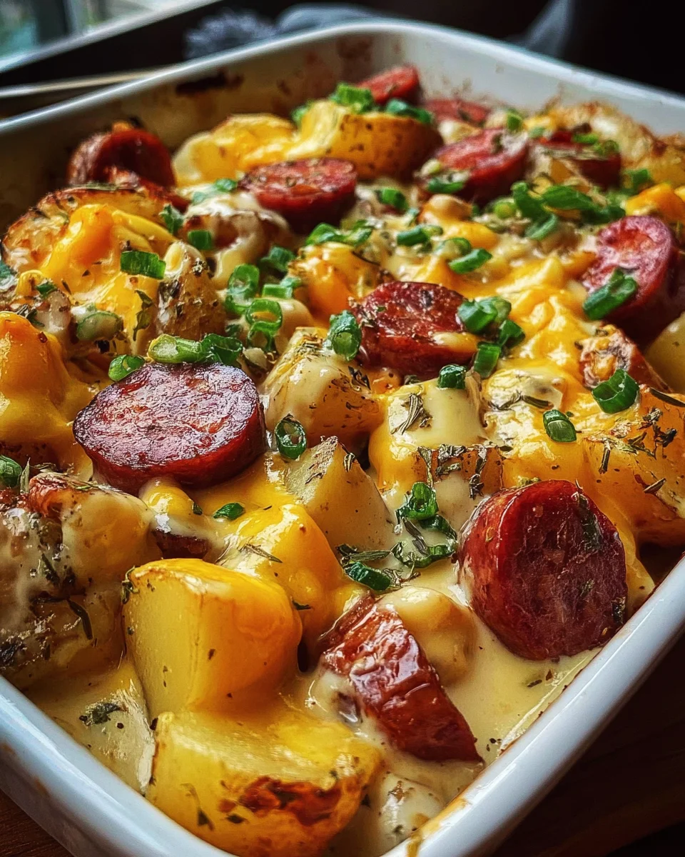 Cheesy Ranch Potatoes and Smoked Sausage 23 Cheesy
