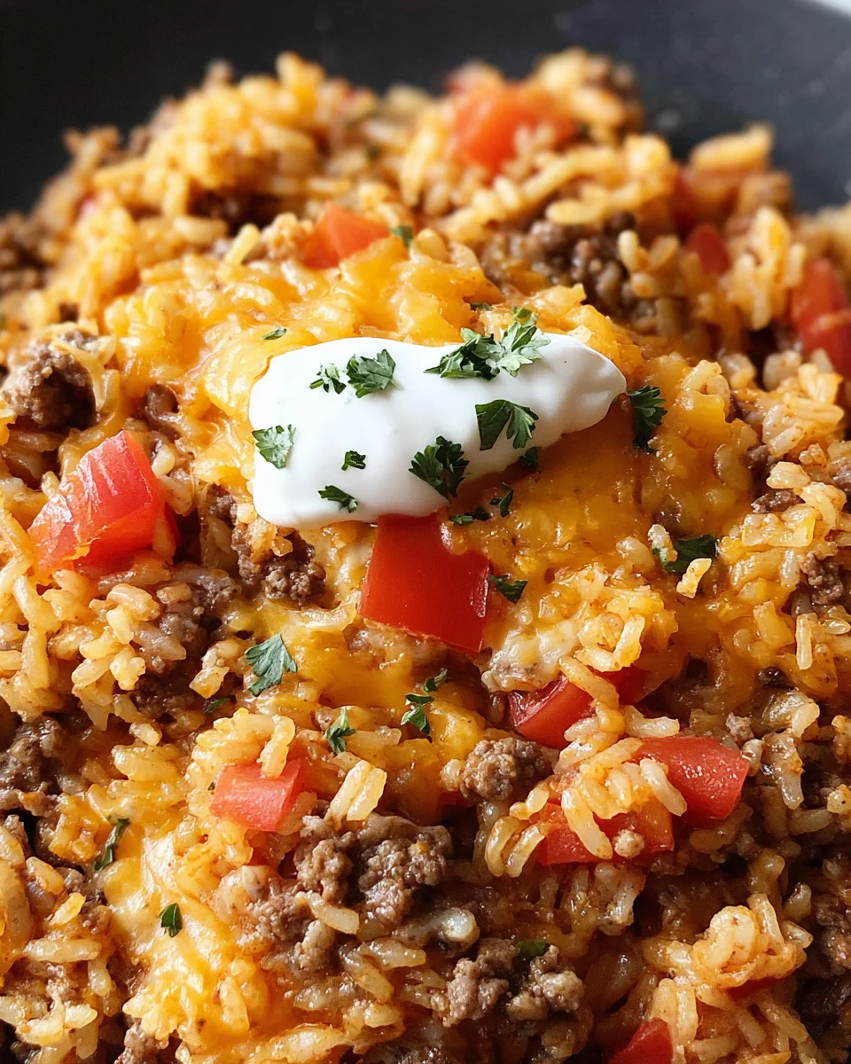 Cheesy Taco Rice Recipe