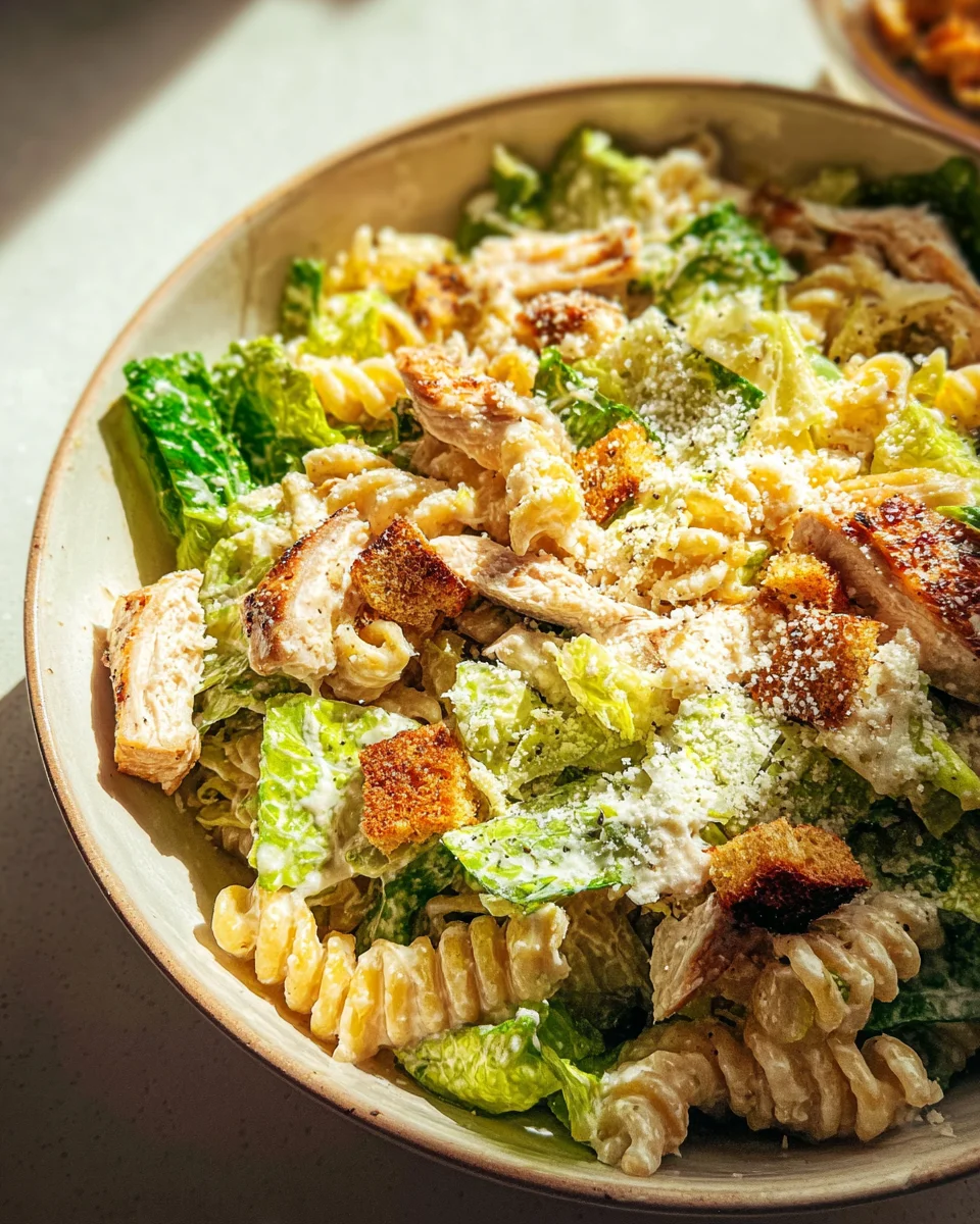 Chicken Caesar Pasta Salad
