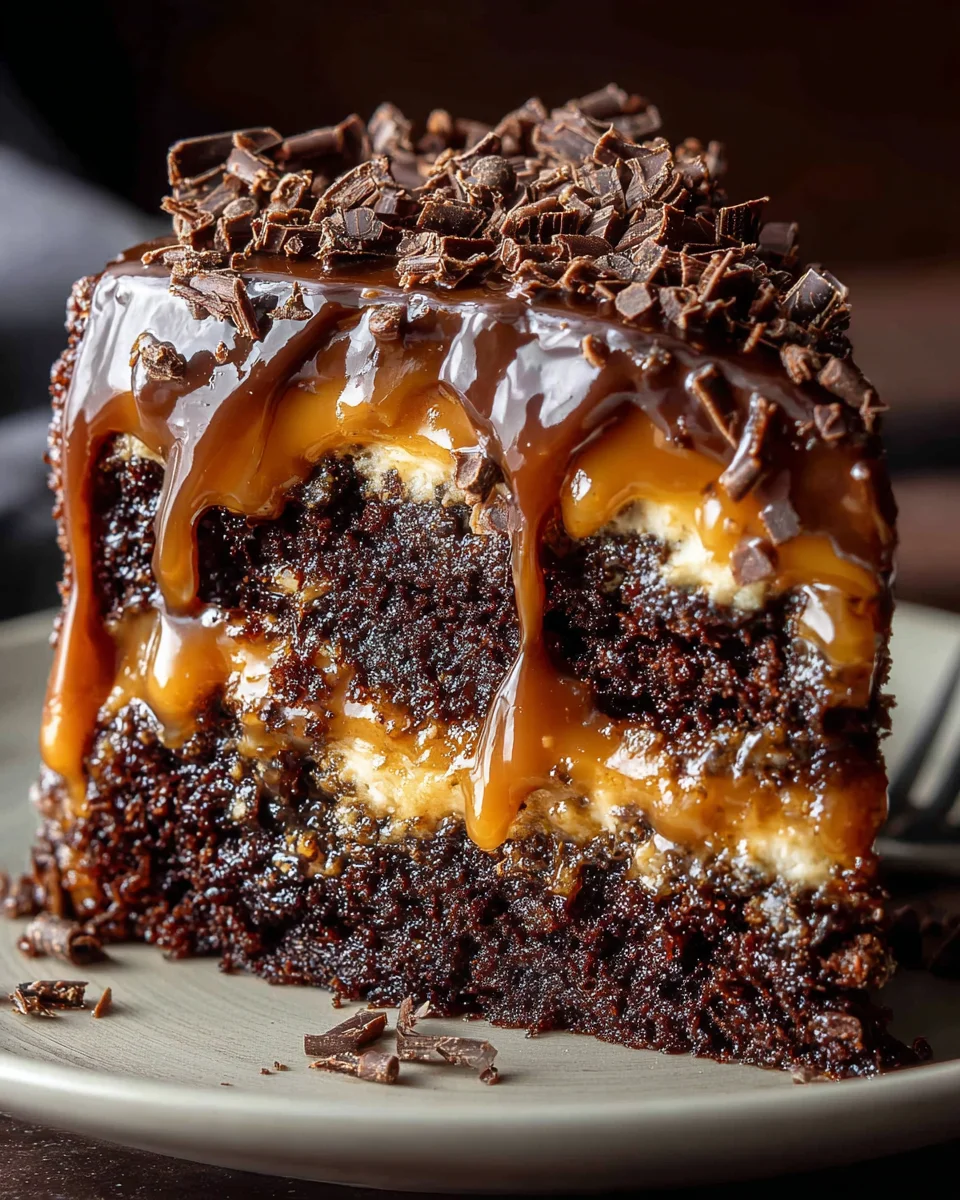 Chocolate Caramel Dump Cake Recipe 18 Chocolate