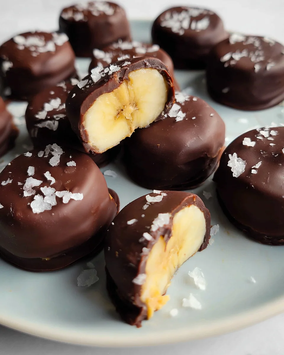 Chocolate Peanut Butter Banana Bites