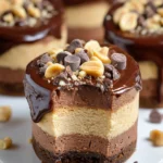 Chocolate Peanut Butter Mini Cheesecakes 24 Chocolate Peanut Butter Mini Cheesecakes