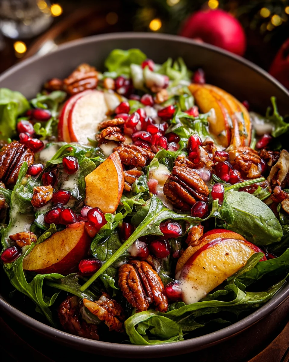 Christmas Salad with Honey Mustard Dressing
