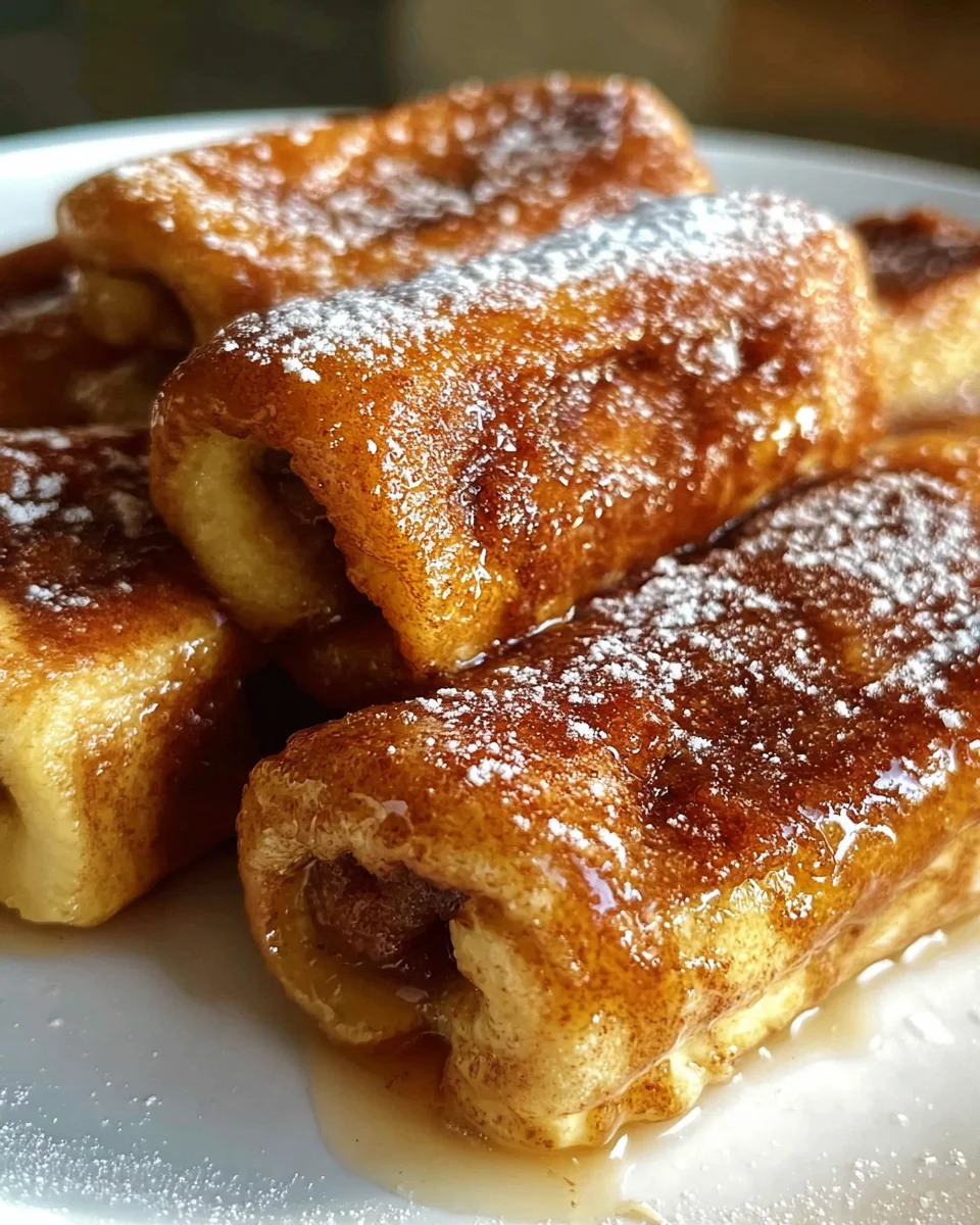 Cinnamon Roll French Toast Roll-Ups