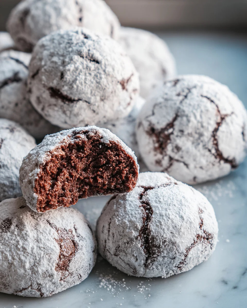 Classic Chocolate Snowball Cookies