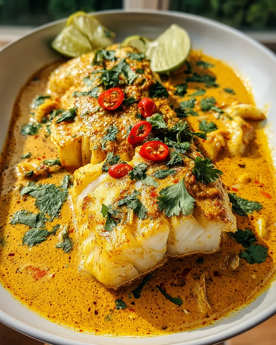 Coconut Curry Baked Cod