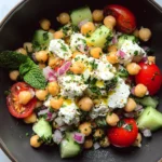 Cottage Cheese and Chickpeas Salad