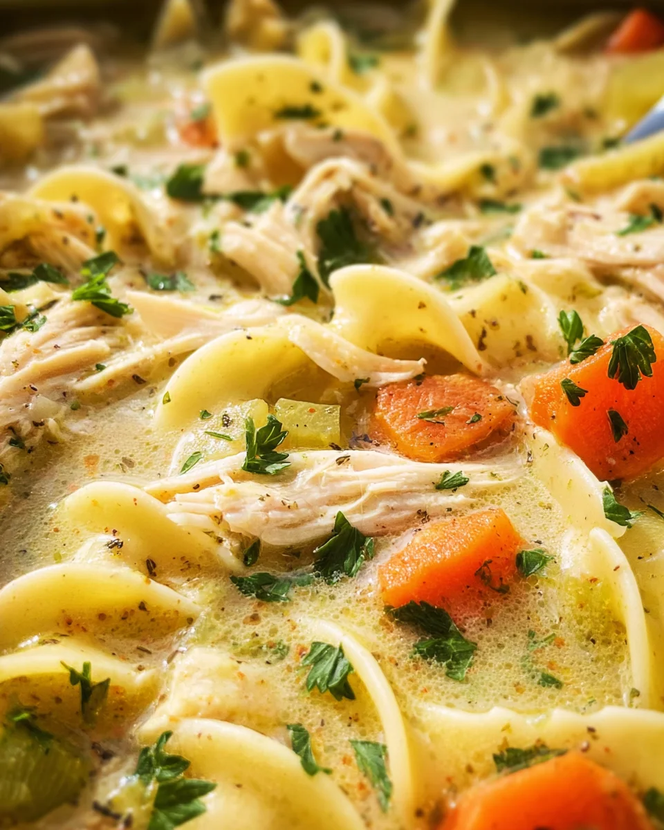 Creamy Chicken Noodle Soup Recipe
