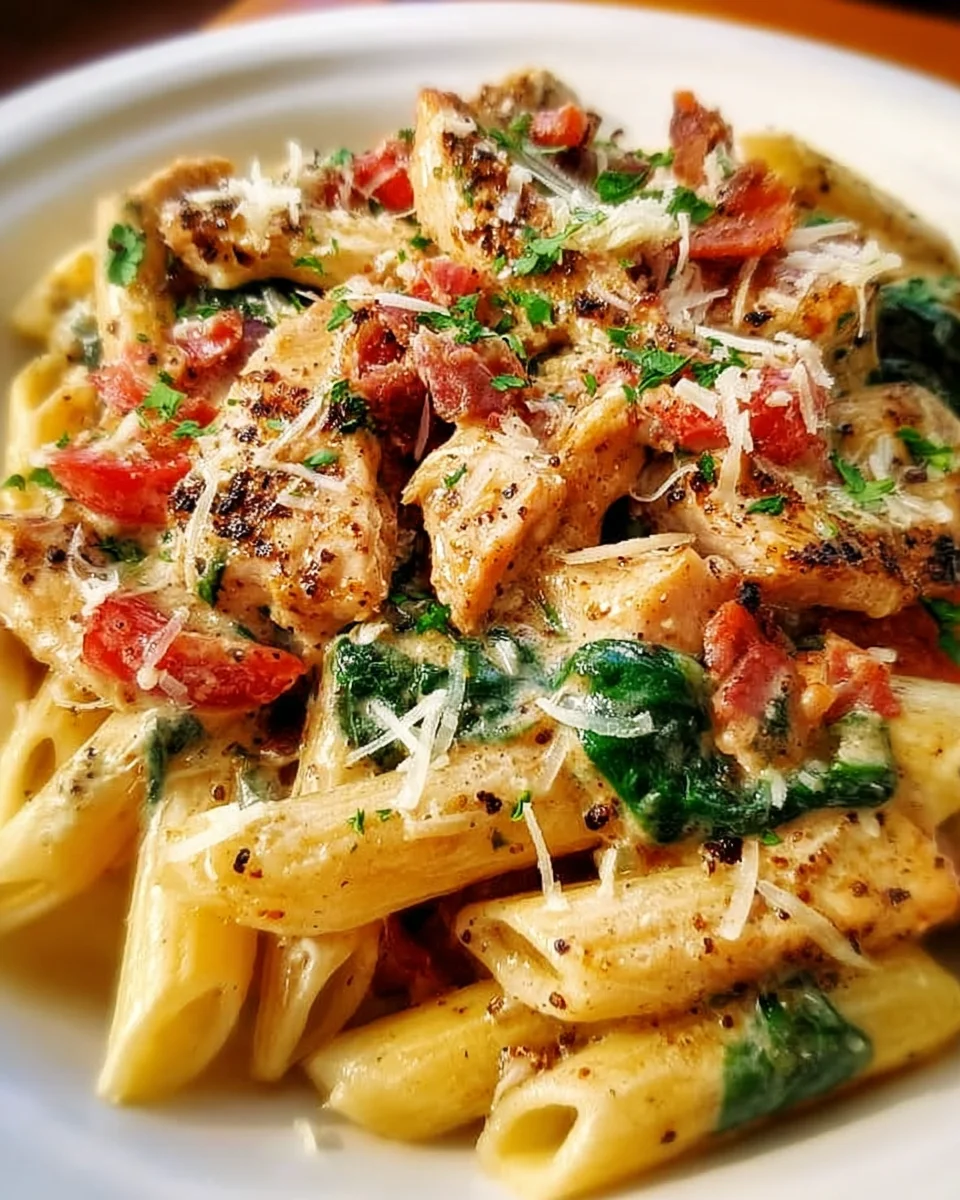 Creamy Chicken Pasta with Bacon