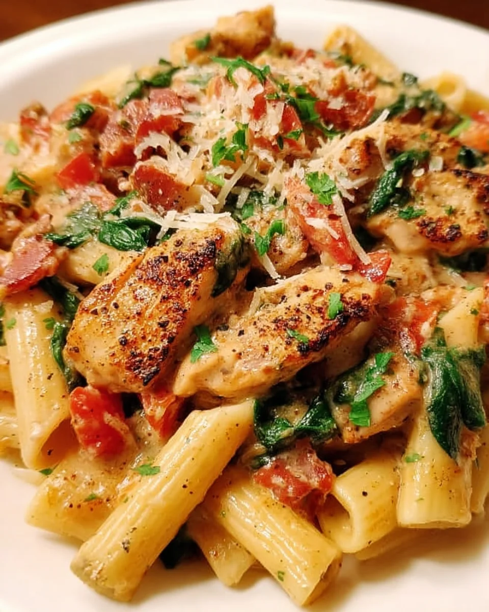 Creamy Chicken Pasta with Bacon 27 Creamy