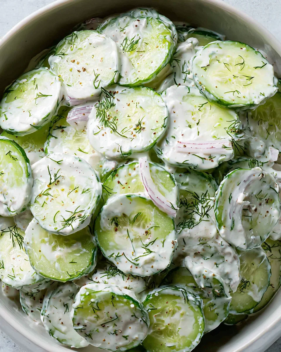 Creamy Cucumber Salad 17 Creamy