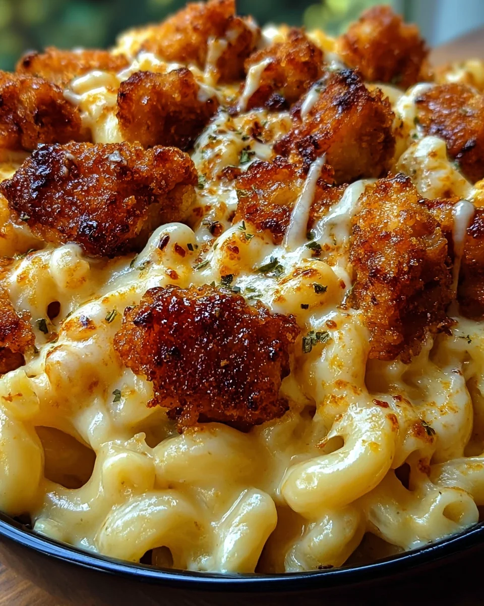 Creamy Honey Pepper Chicken Mac and Cheese Delight