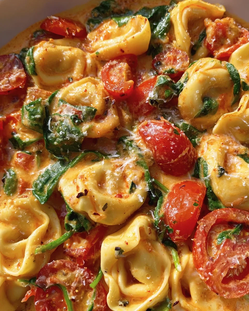 Creamy Tortellini with Tomatoes