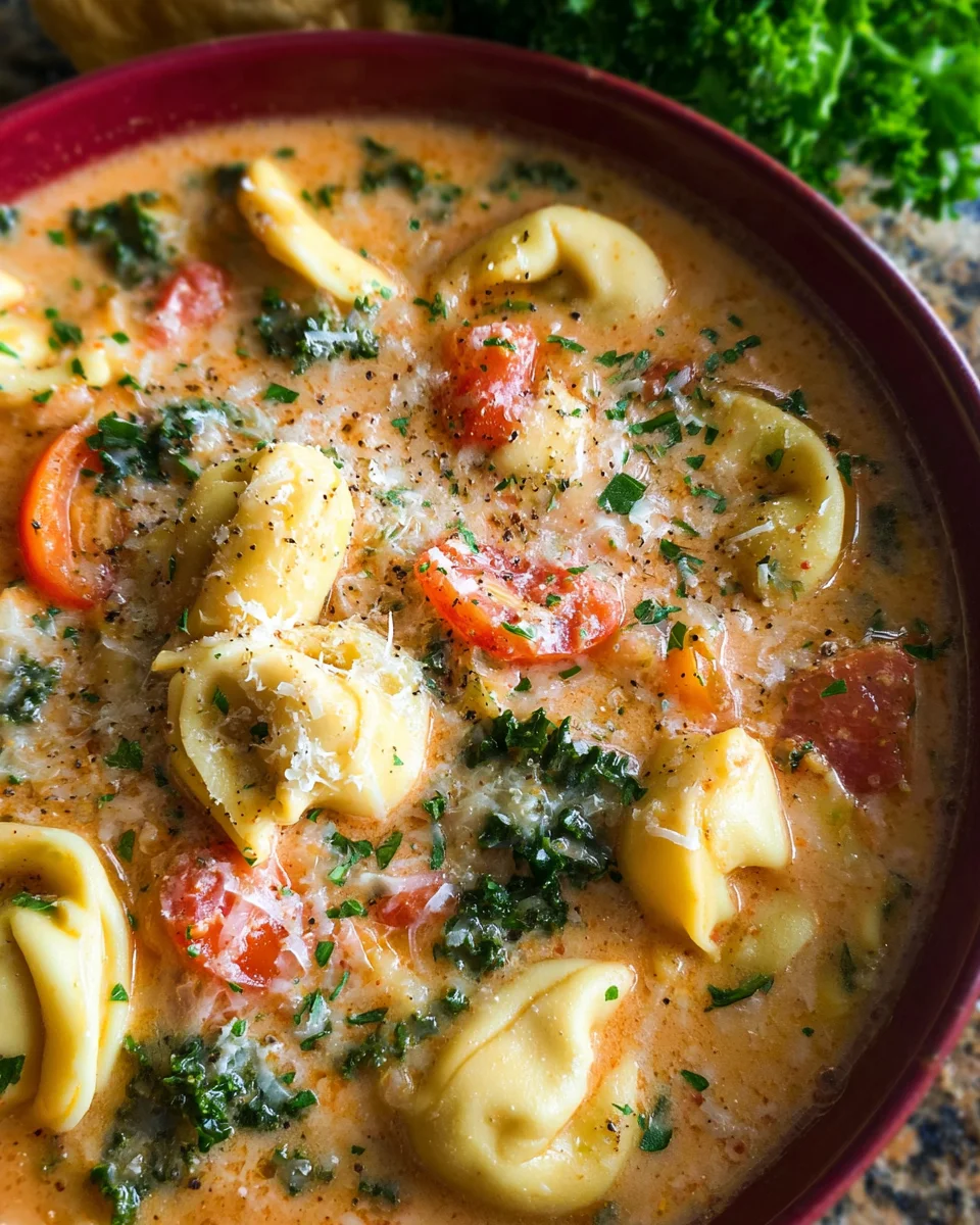 Creamy Tuscan Tortellini Soup 19 Creamy