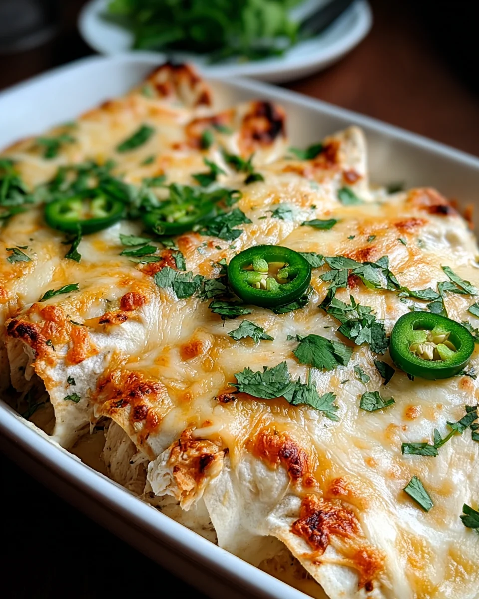 Creamy White Chicken Enchiladas 24 Creamy