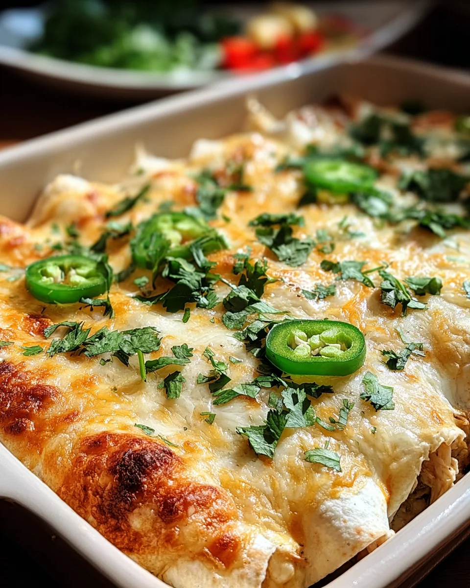 Creamy White Chicken Enchiladas 25 Creamy