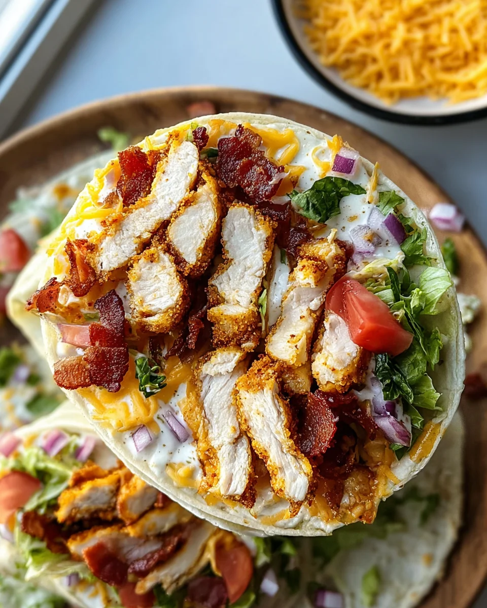 Crispy Chicken Bacon Ranch Wrap